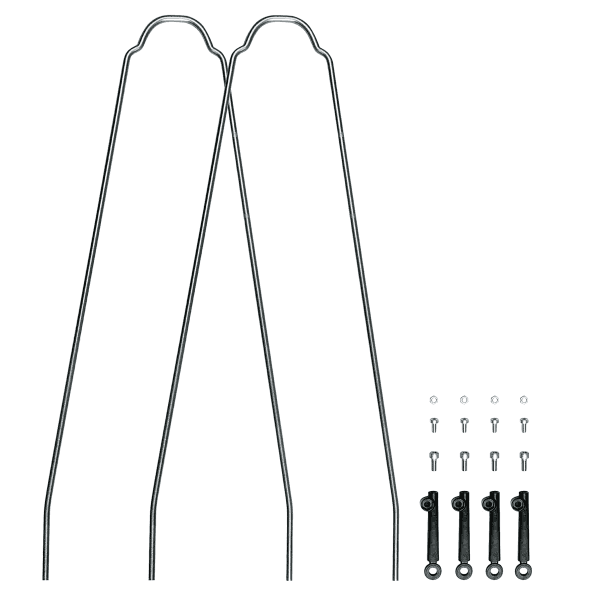 Kit Aste Xl 355 Mm Per Parafanghi Velo 55 Cross - Argento